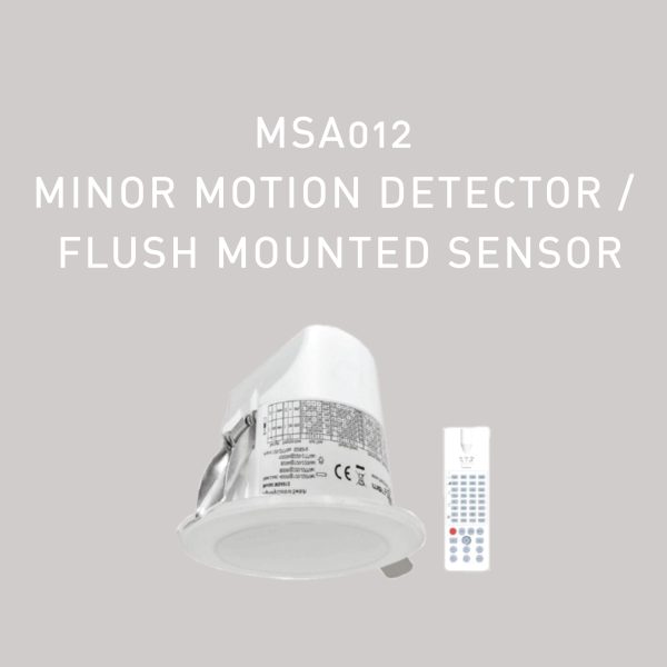MSA012 Minor Motion Detector / Flush Mounted Sensor - BEACON LED Lighting